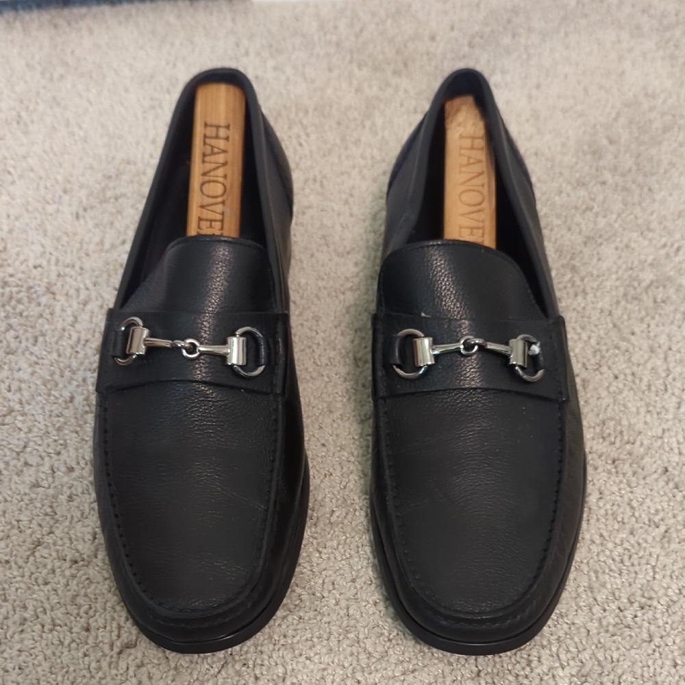 Monte Rosso Men's Black Loafers (Men's Sizes 9.5)
